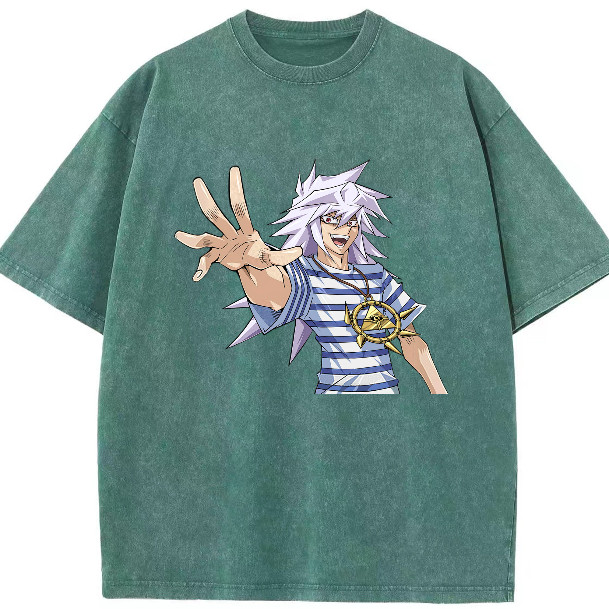 （画像用） 遊☆戯☆王 Yu-Gi-Oh! 綿100% ヴィンテージ風 半袖Tシャツ（フロントプリント）